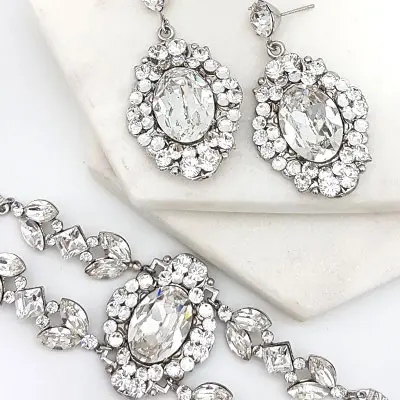 Glam couture bridal jewellery sets