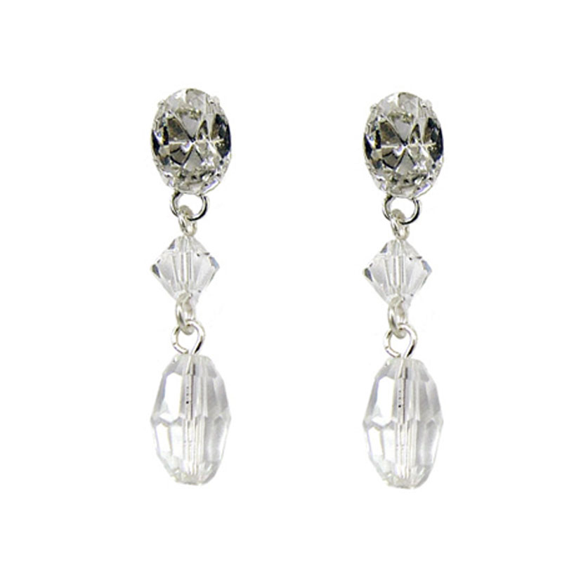 Rhinestone & Crystal Earrings NL50441SCH Glam Couture
