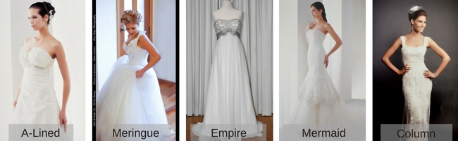 Wedding dress styles