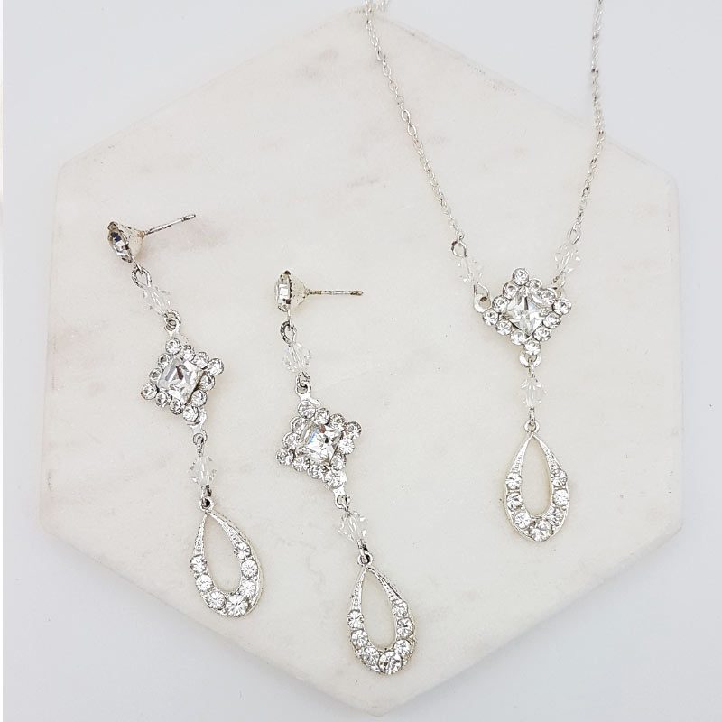 swarovski crystal necklace set