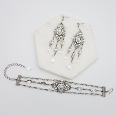 swarovski crystal bridal jewellery set