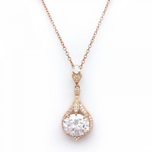 rose gold pendant necklace