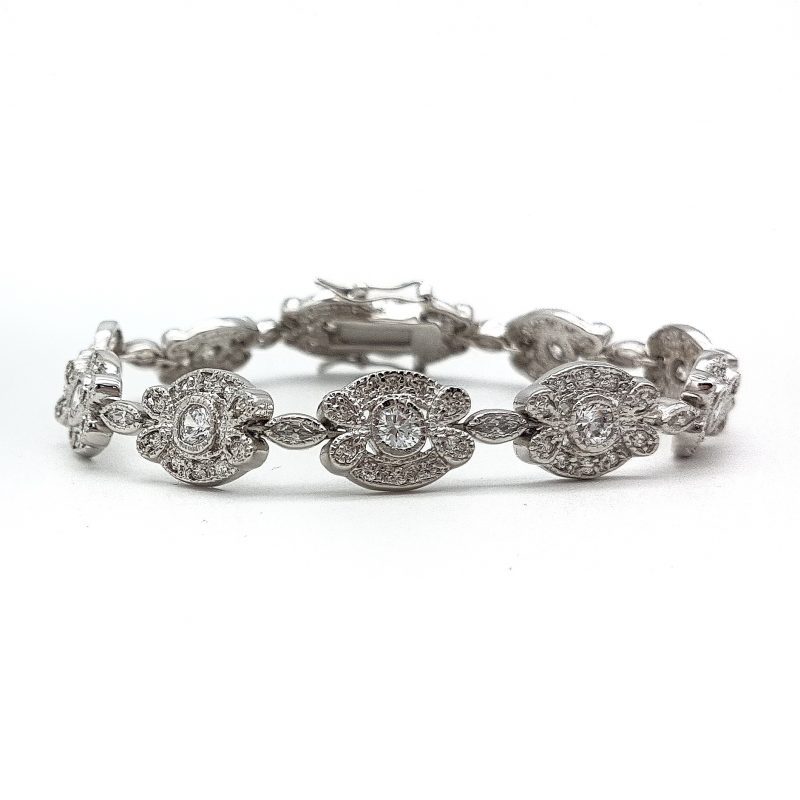 Silver Wedding Bracelet