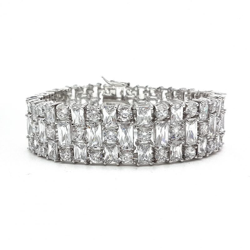 Geometric Cuff Bridal Bracelet