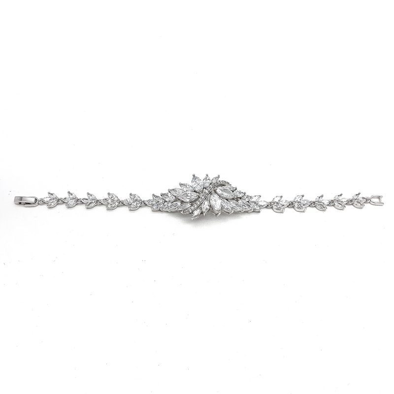 Silver Bridal Bracelet
