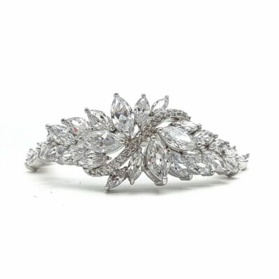 Stunning silver bridal brcelet