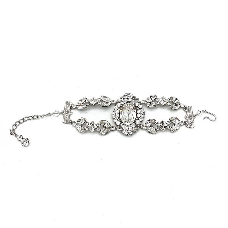 Swarovski Crystal Bridal Cuff Bracelet