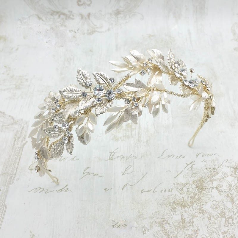 gold crystal headband/crown