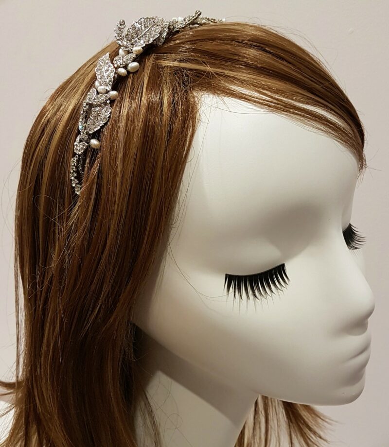 diamante and pearl headband