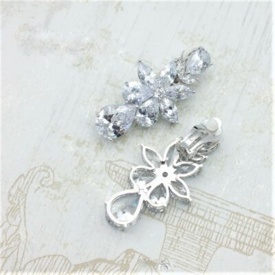 silver clip earrings