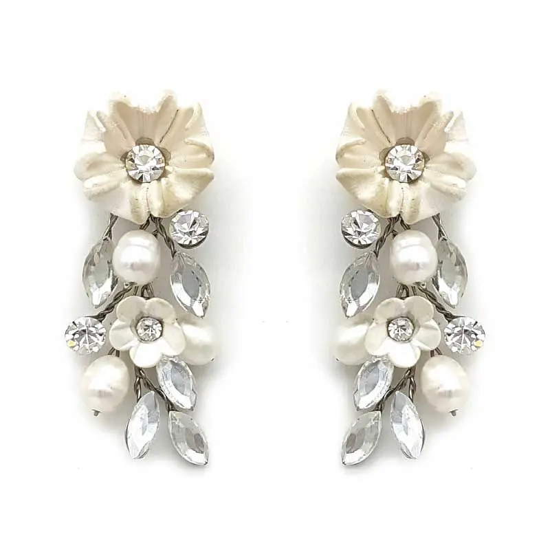 blossom and pearl earrings
