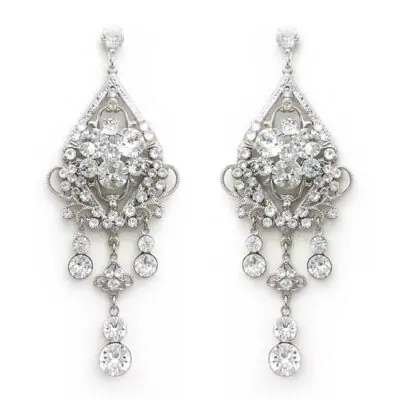 large chandelier swarovski crystal earrings