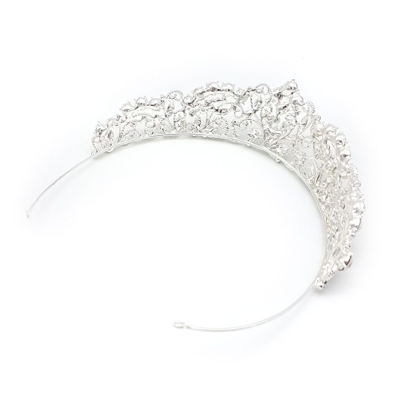 silver bridal tiara