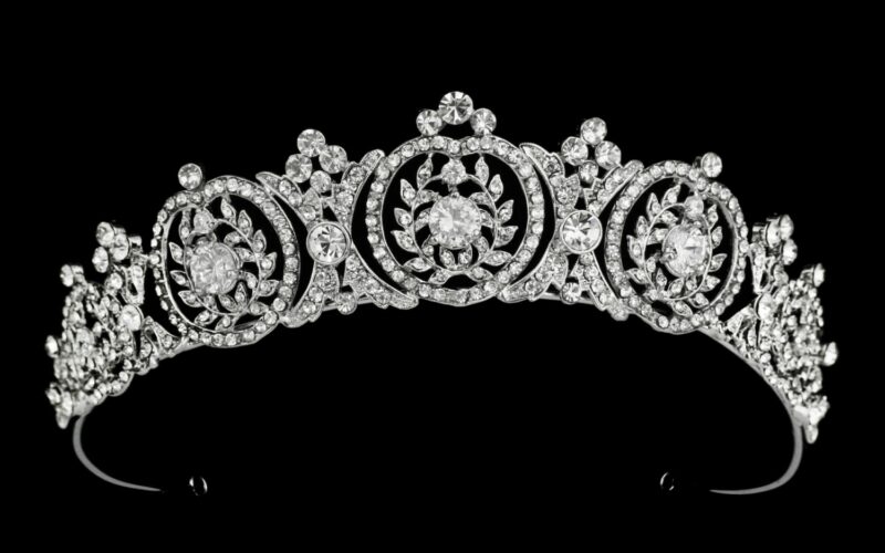 Esme silver bridal crown