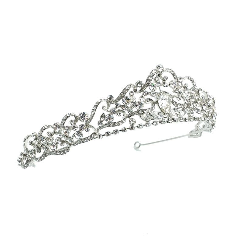 Silver bridal tiara