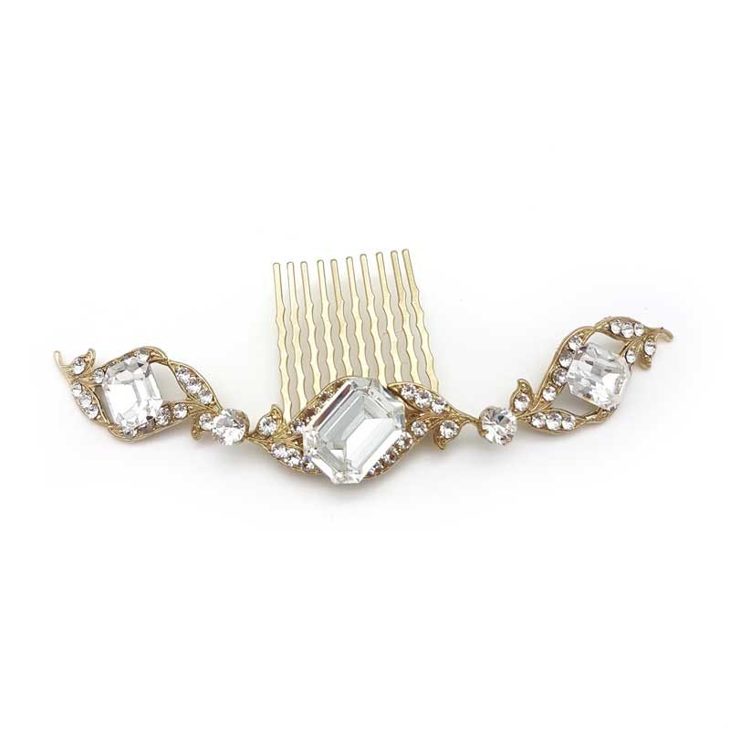 swarovski crystal bridal comb