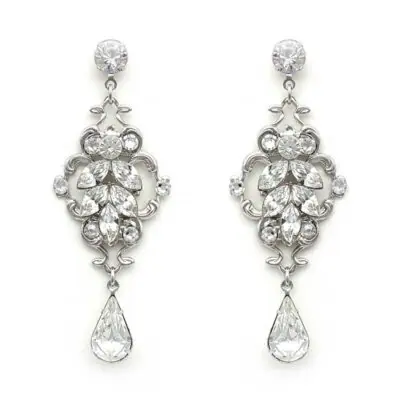 swarovski crystal bridal earrings
