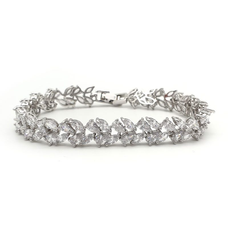 Silver tennis bracelet