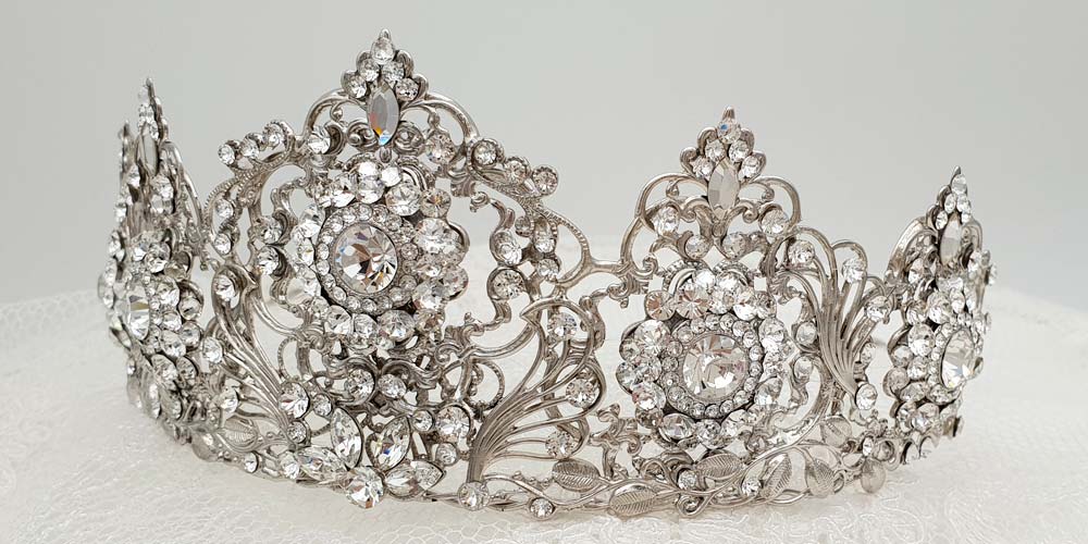 swarovski crystal bridal crown