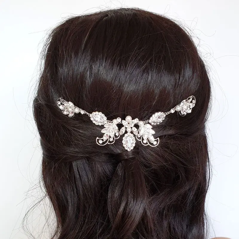 Cynthia' Hair Piece (Silver/Gold/Rose Gold) | Glam Couture