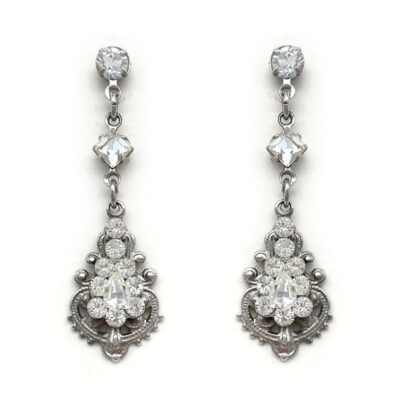 swarovski crystal drop earrings
