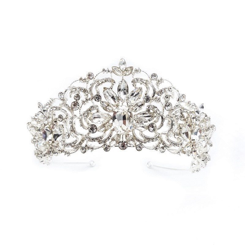 Silver bridal tiara