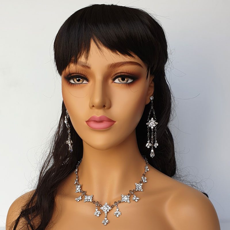 Statement Swarovski crystal necklace set