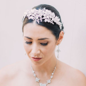 floral statement bridal headband