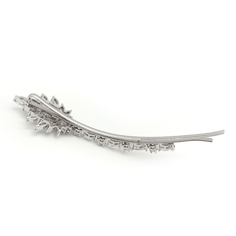 Silver bridal hair pin