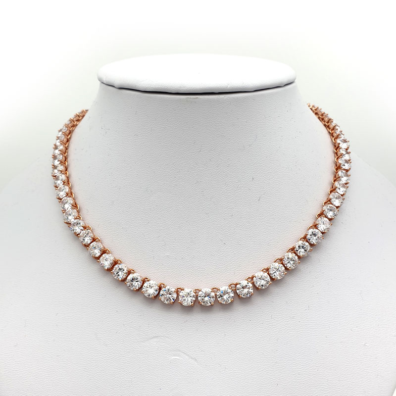 rose gold simple necklace