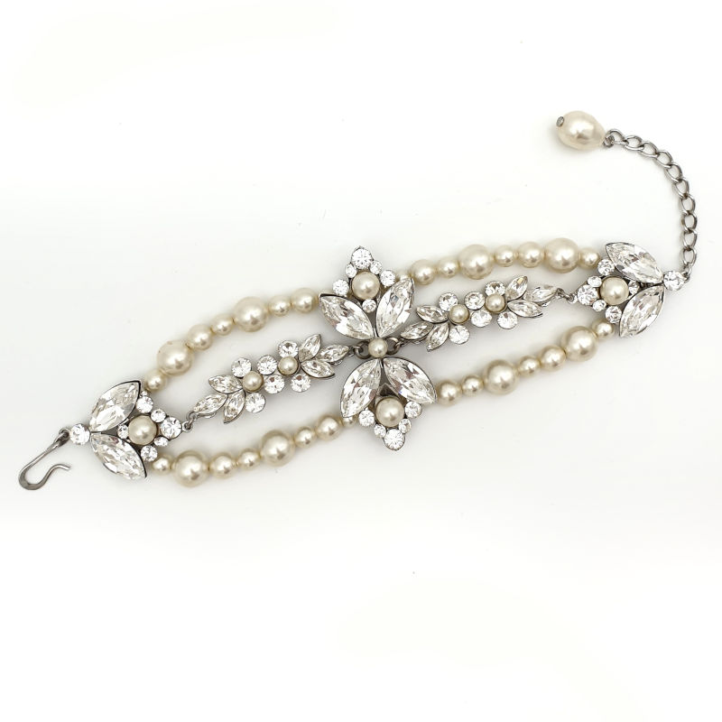 Swarovski pearl and crystal bracelet