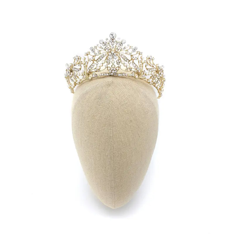 Gold pearl tiara