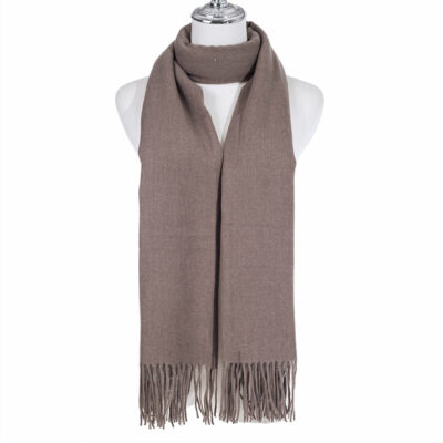 Mocha Pashmina Wrap - 'Pixie'