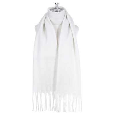 White Pashmina Bridal Wrap